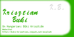 krisztian buki business card