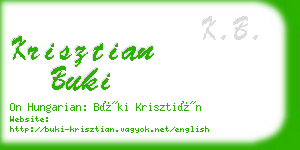 krisztian buki business card